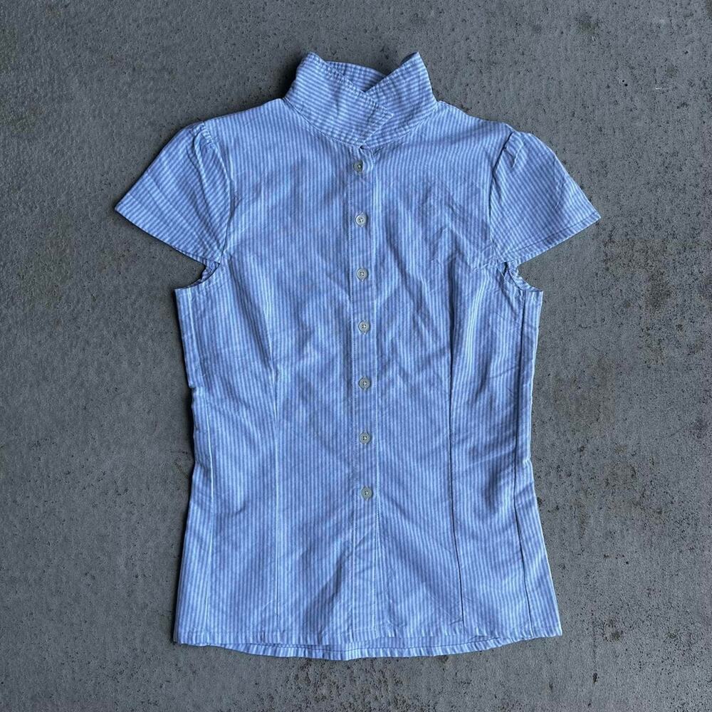 Brandy Melville Rue Striped Collared Top